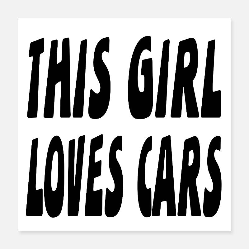 Voiture Poster 40 x 40 cm