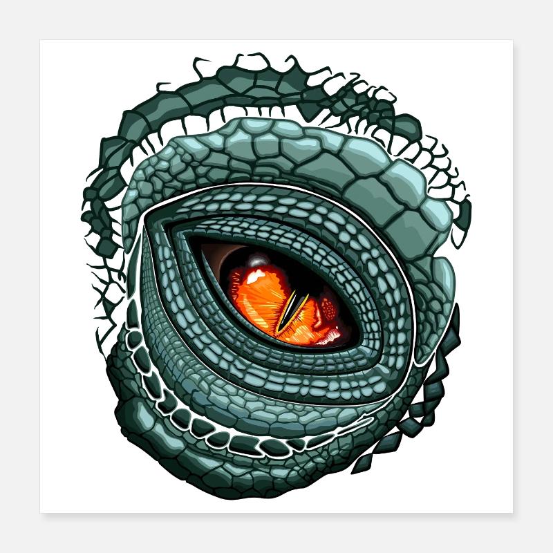 Prédateur Oculaire Primal Poster 40 x 40 cm