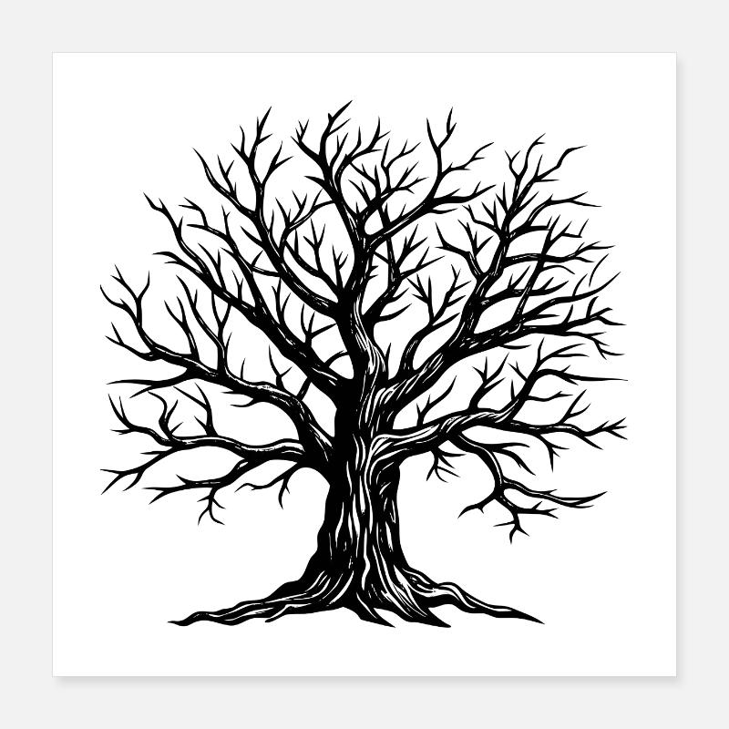 Toter Baum Poster 40x40 cm