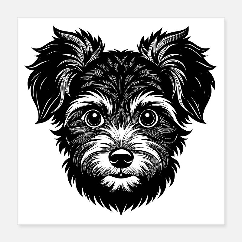 Mignon Yorkiepoo Poster 40 x 40 cm