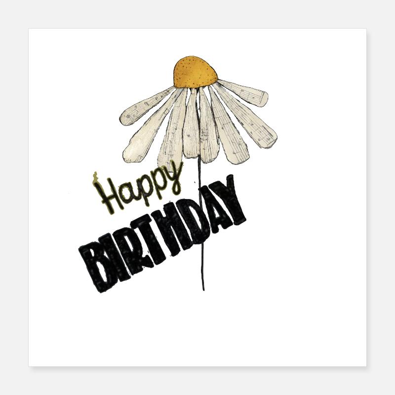 Anniversaire Poster 40 x 40 cm