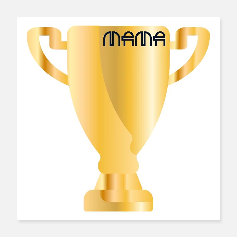 Coupe sportive - Maman Poster 40 x 40 cm