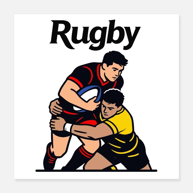 Rugby Poster 40 x 40 cm