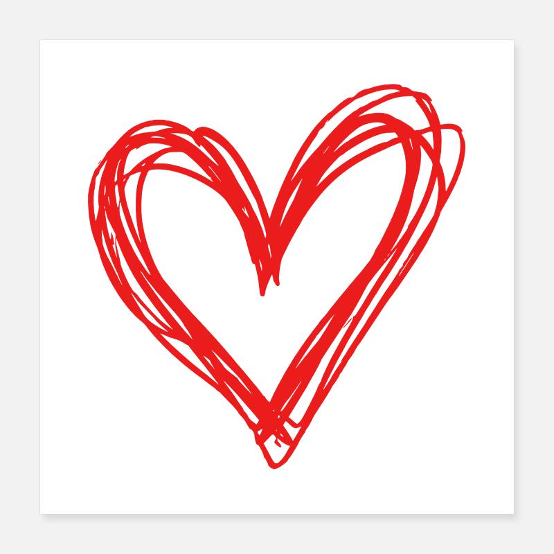 Heart Poster 16" x 16" (40x40 cm)