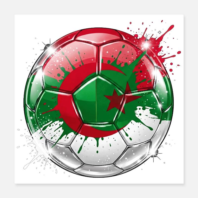 Algerian Splatter Sparkle Balloon Poster 16" x 16" (40x40 cm)