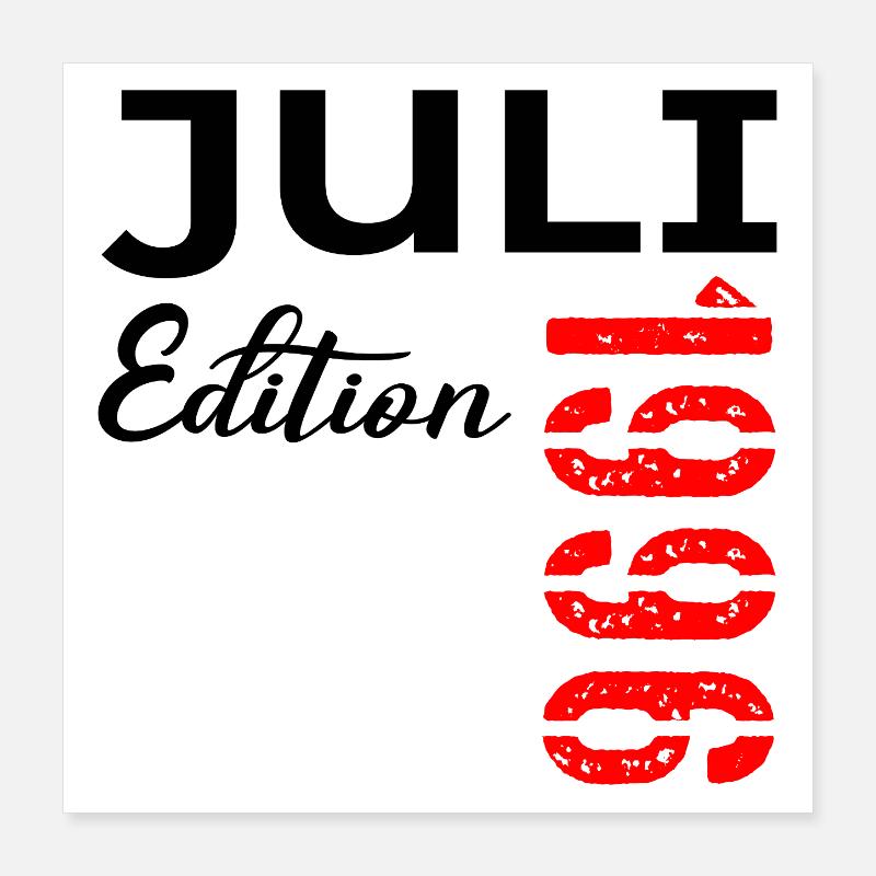 Juli 1996 - 30. Geburtstag Poster 40x40 cm