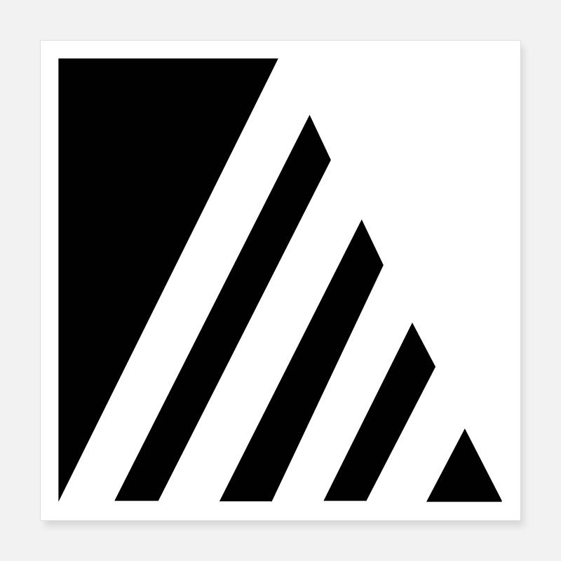 Rayures élégantes Poster 40 x 40 cm