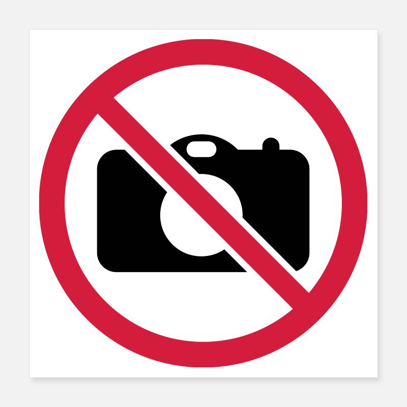 Pas de photos! Poster 40 x 40 cm