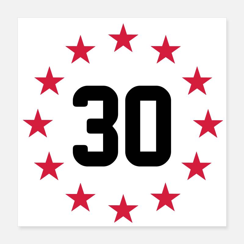 30 years Poster 16" x 16" (40x40 cm)