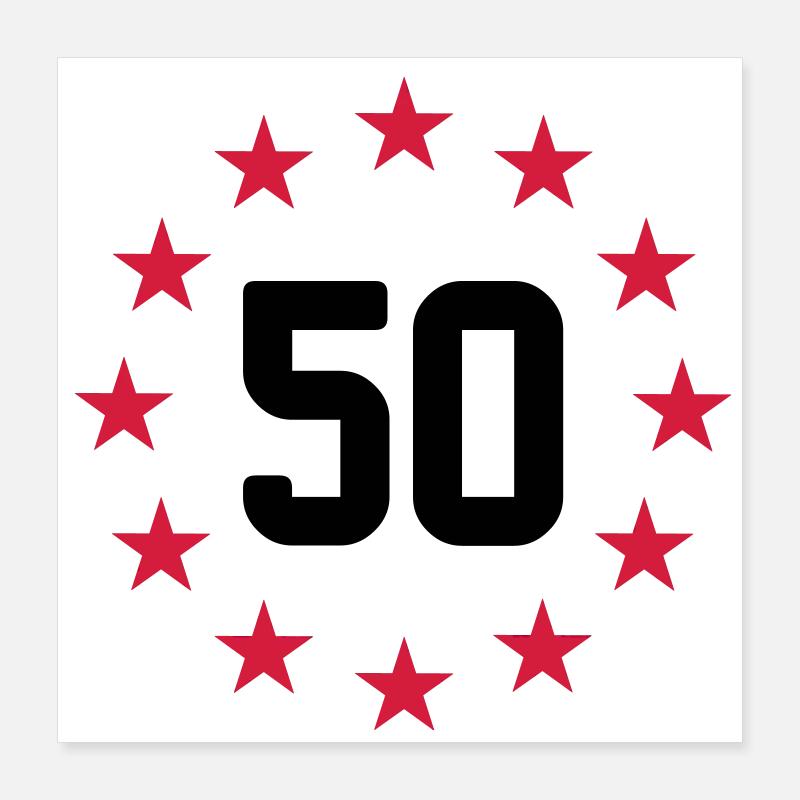 50 years Poster 16" x 16" (40x40 cm)