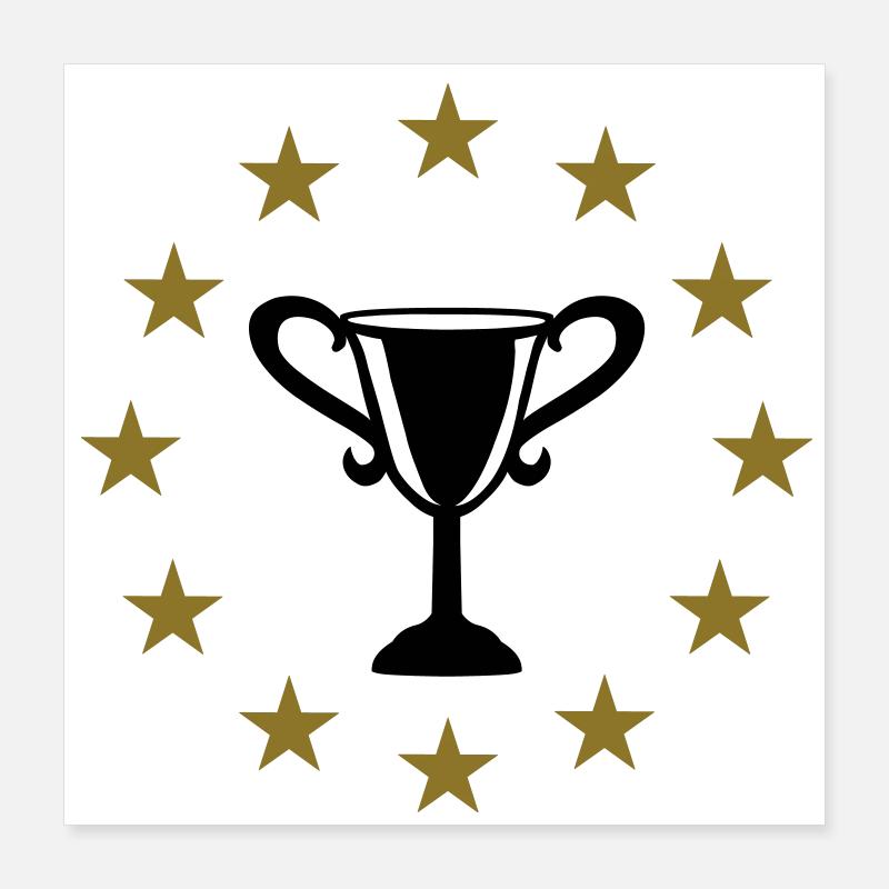 Trophäe & Sternen Poster 40x40 cm