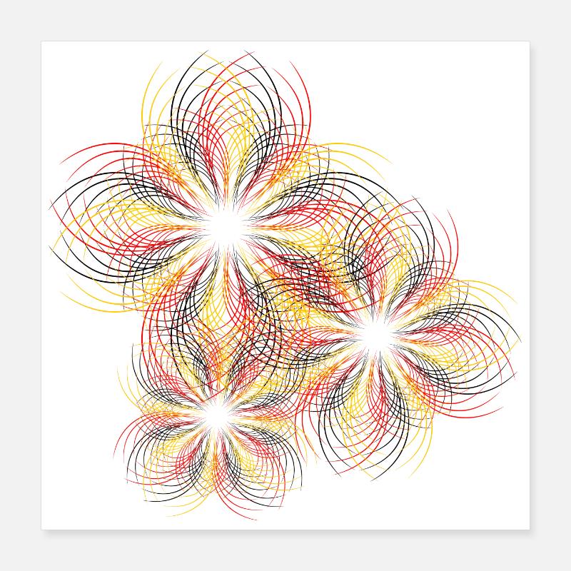 Linie Poster 40x40 cm