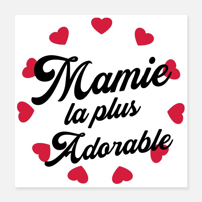 nonna / Madre / nonni / nonno / granny Poster 40x40 cm