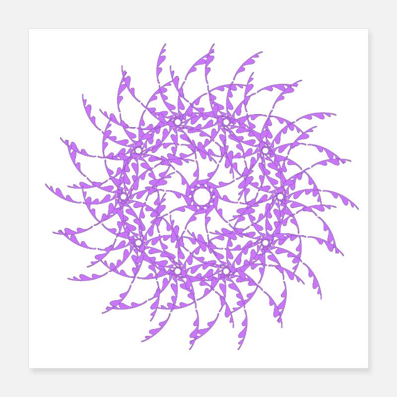 Random patterns rotated modif Poster 16" x 16" (40x40 cm)