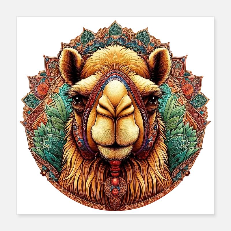 Kamel Poster 40x40 cm