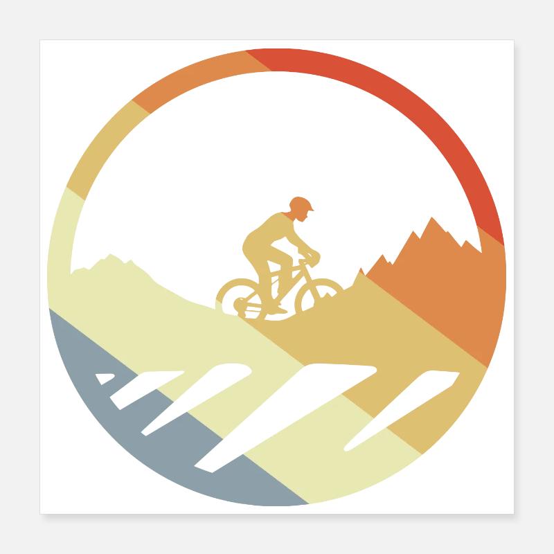 VTT Dessin Vintage Poster 40 x 40 cm