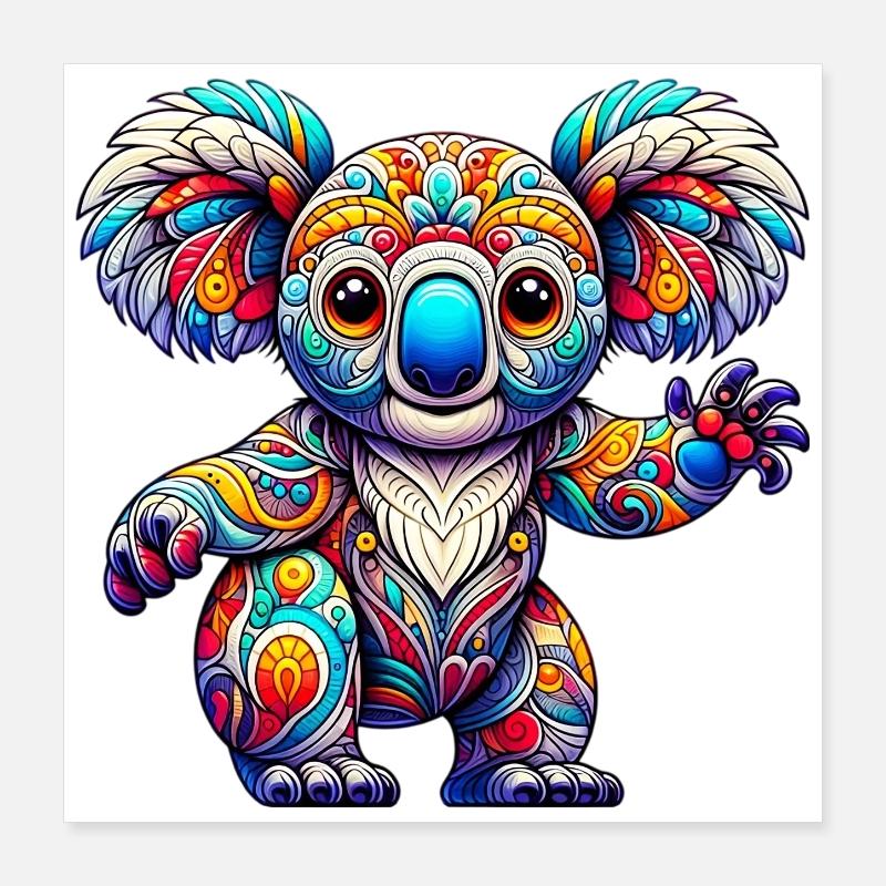 Koala Poster 16" x 16" (40x40 cm)