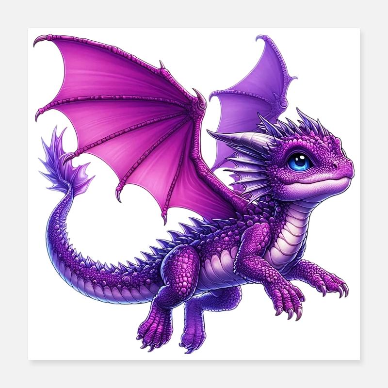 Dragon Poster 40 x 40 cm