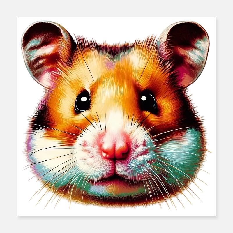 Hamster Poster 40 x 40 cm