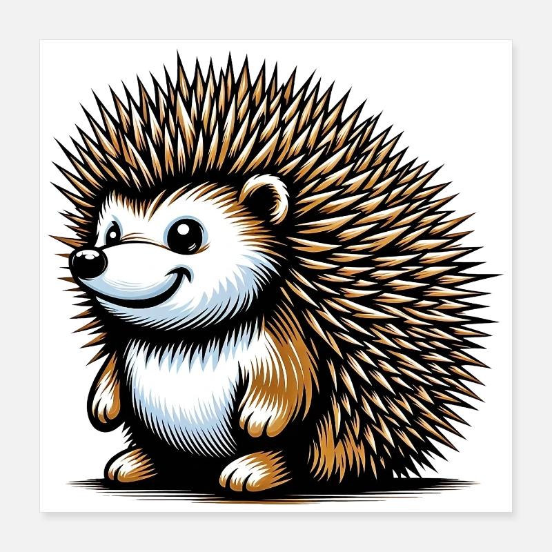 Igel Poster 40x40 cm