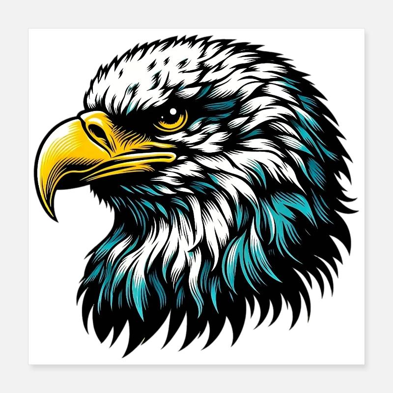 Adler Poster 40x40 cm