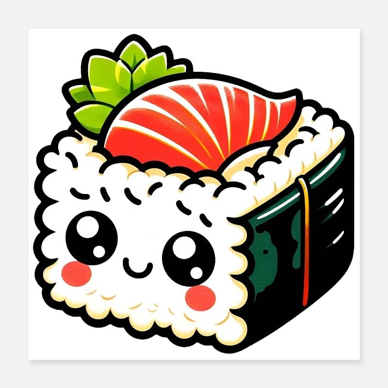 Sushi Poster 40 x 40 cm