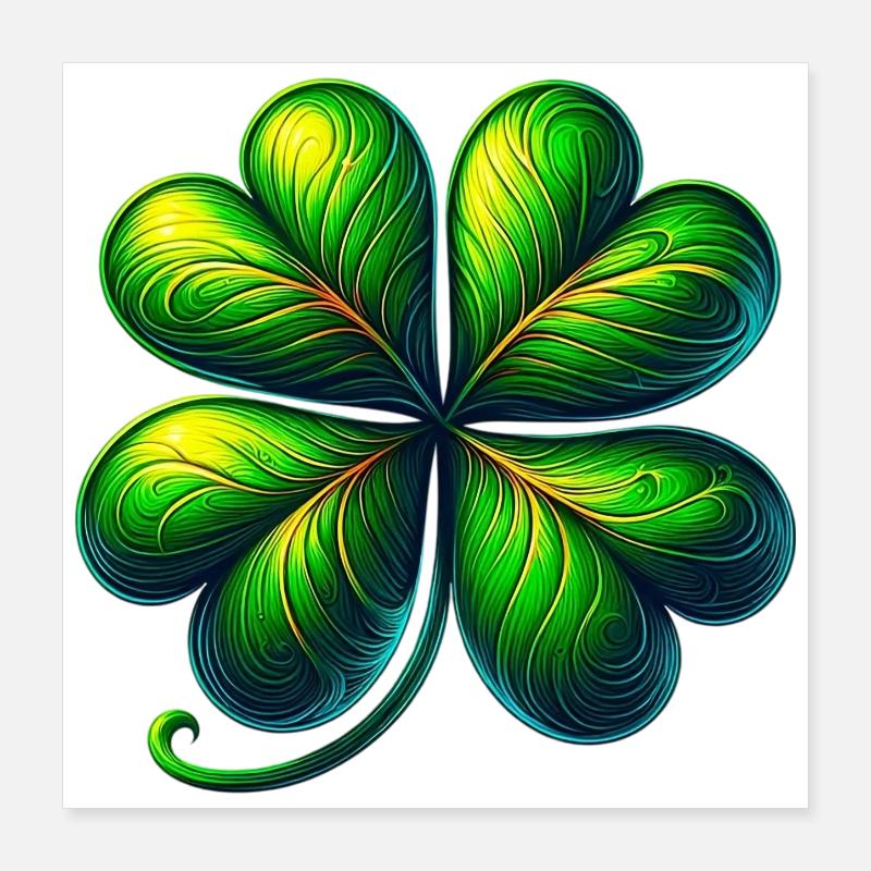 Four-leaf clover Poster 16" x 16" (40x40 cm)