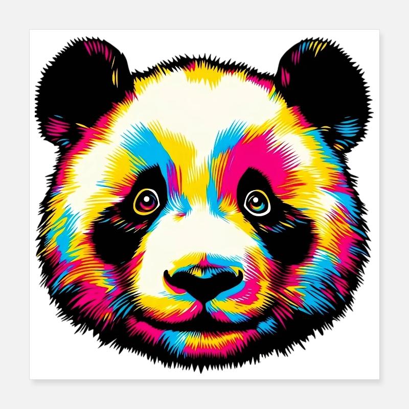 Panda Poster 40x40 cm