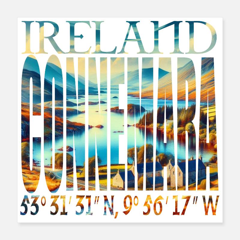 LE CONNEMARA Poster 40 x 40 cm