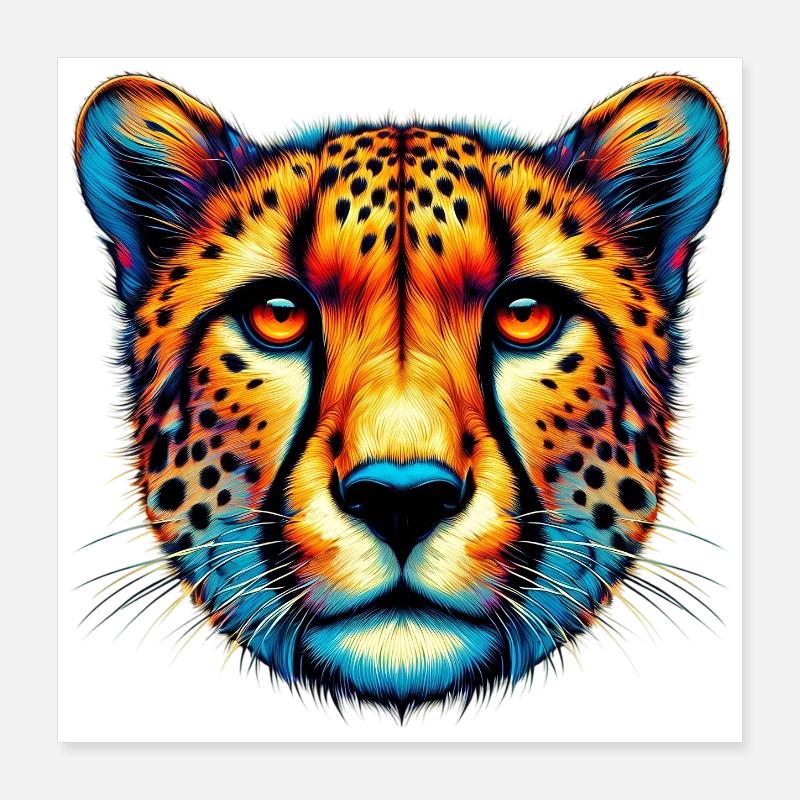 Guépard Poster 40 x 40 cm