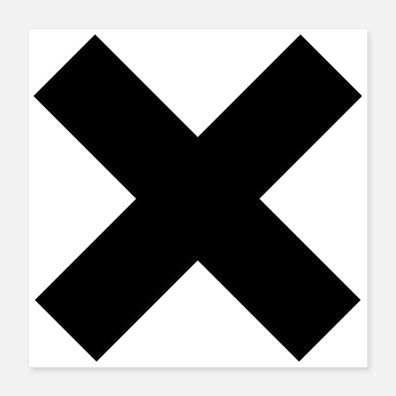 Croix Poster 40 x 40 cm