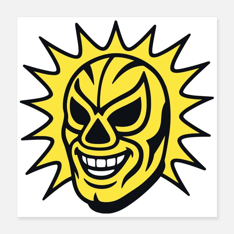 Masque Mexicain / Lucha Libre Poster 40 x 40 cm