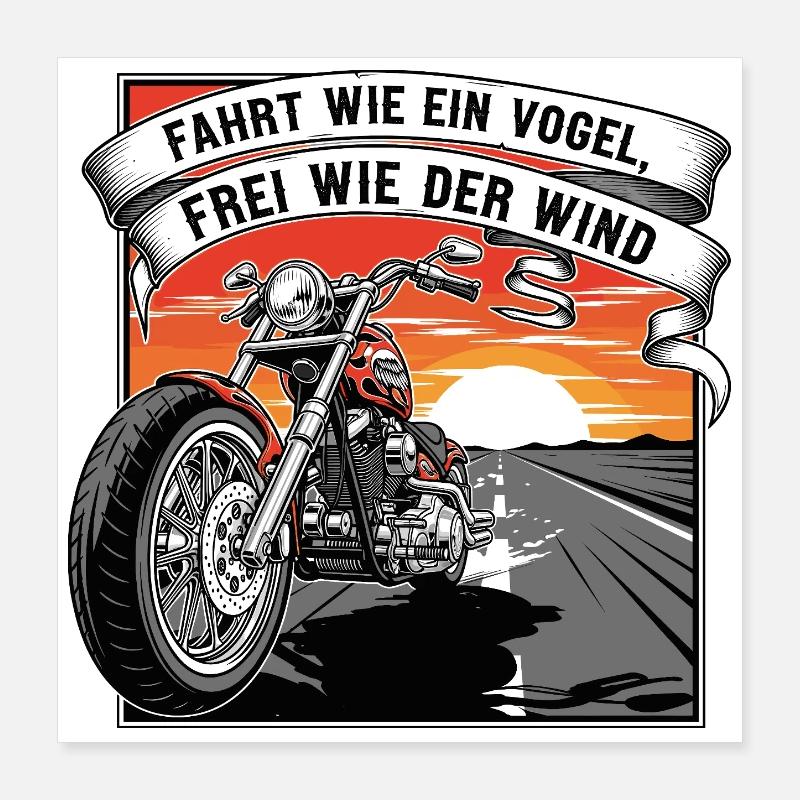 Libre comme le vent Poster 40 x 40 cm