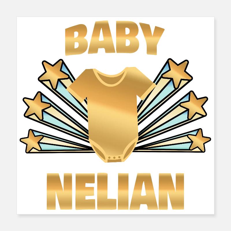 Nelian comme naissance Poster 40 x 40 cm