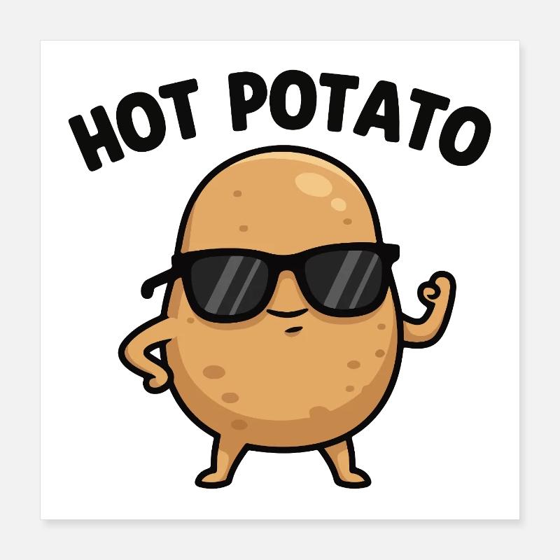 Spud with Attitude Poster 16" x 16" (40x40 cm)