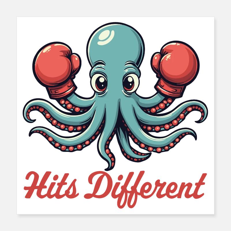 Hits unterschiedlich Poster 40x40 cm