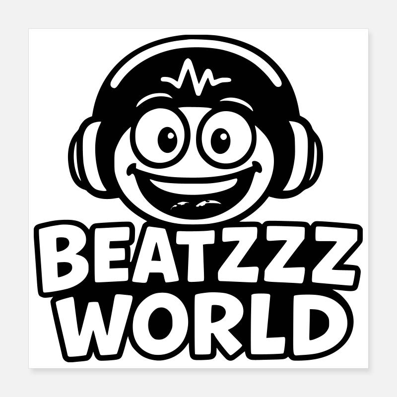 Monde Beatzzz Poster 40 x 40 cm