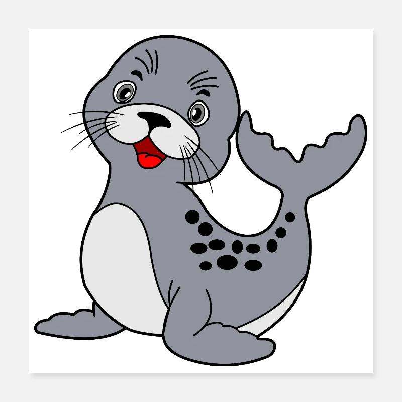 seal Poster 16" x 16" (40x40 cm)