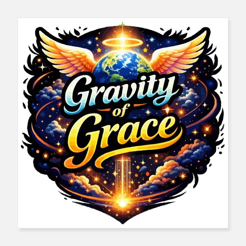 Gravité de la grâce Poster 40 x 40 cm