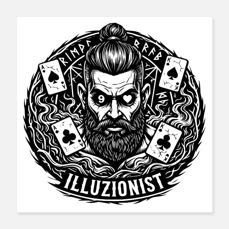 Viking Wizard Poster 16" x 16" (40x40 cm)