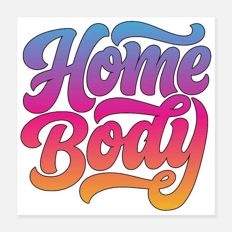 Maison (patate de canapé) Poster 40 x 40 cm