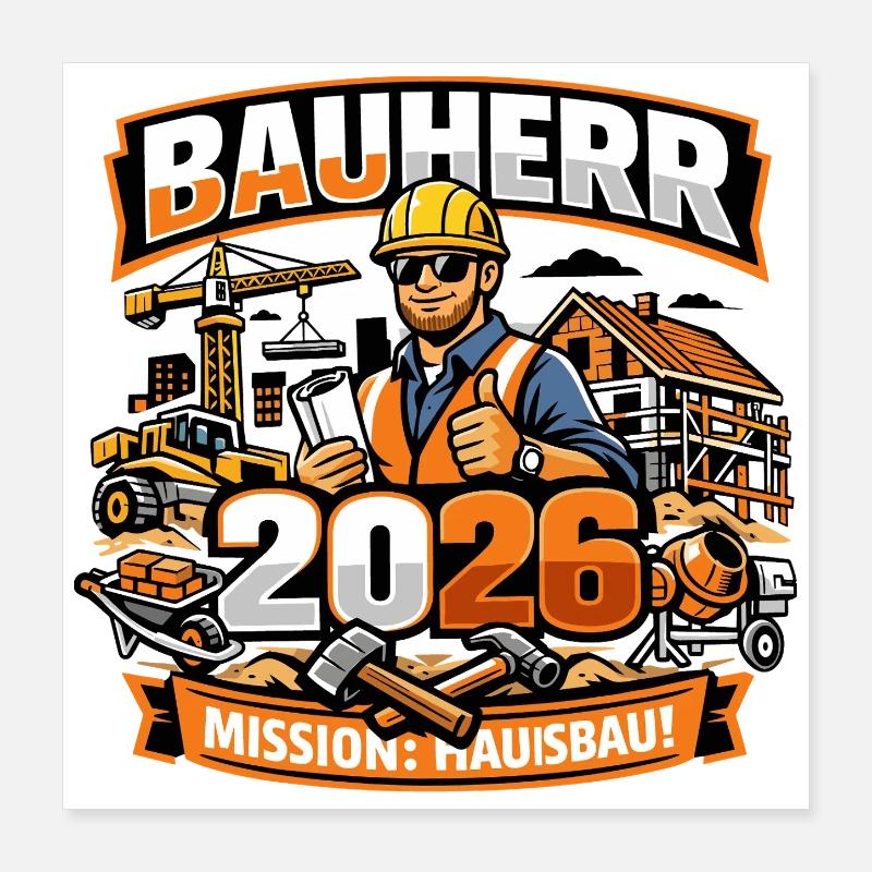 bauherr 2026 Poster 40x40 cm