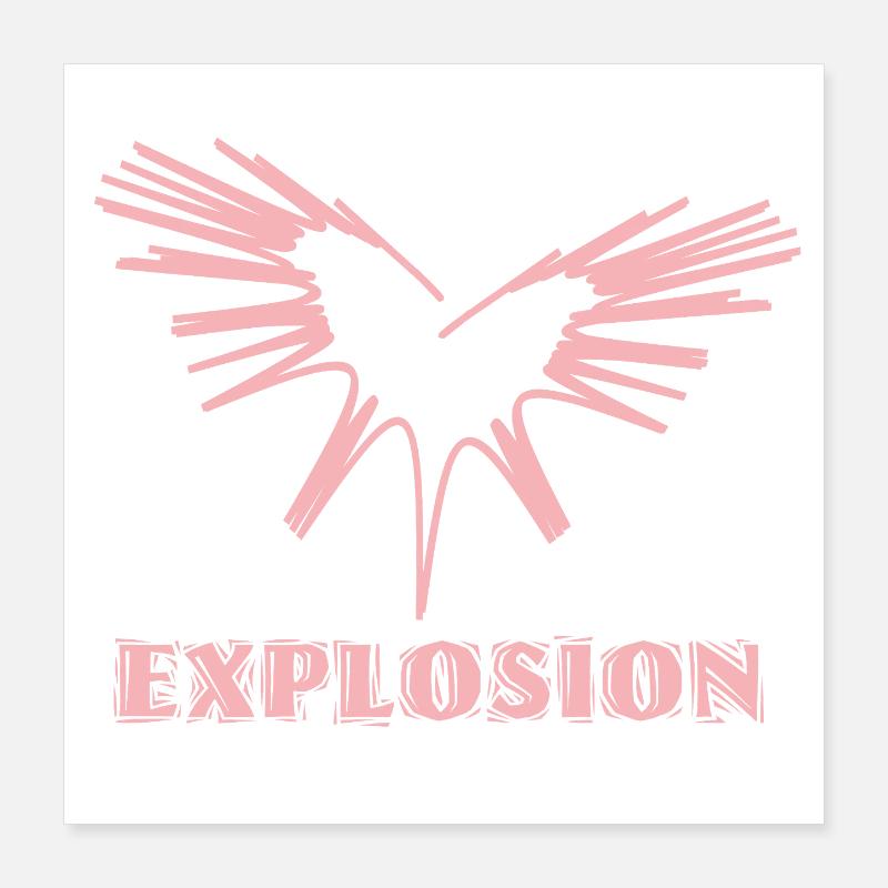 Love Explosion Poster 40x40 cm