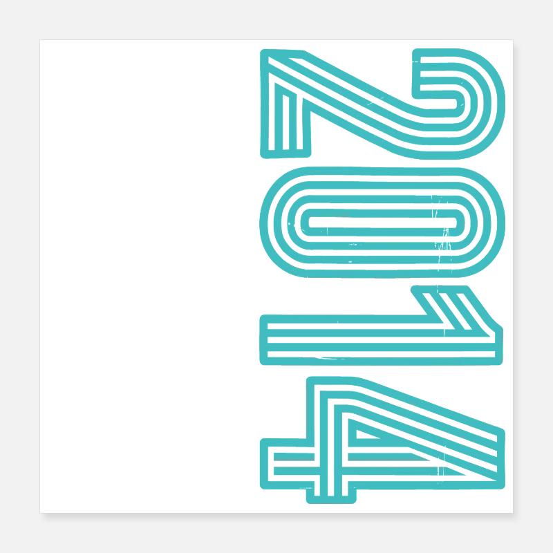 12. Geburtstag 2014 Junge Geschenk Deko Poster 40x40 cm