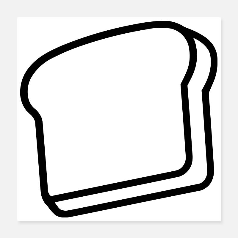 Toast Poster 40x40 cm