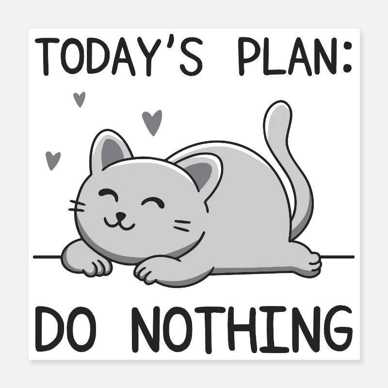 Dagens plan Poster 40x40 cm