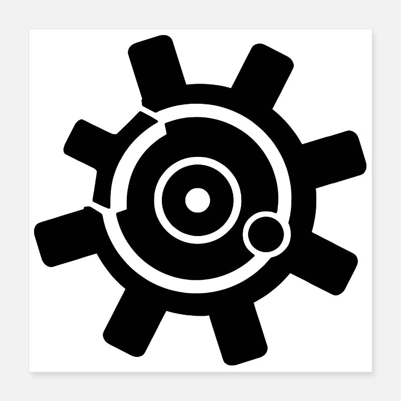 AR-15 Bolt Face Five Five Six 5.56mm 556 Shock Poster 16" x 16" (40x40 cm)