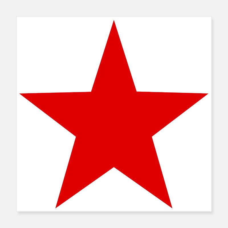 Red Star  Poster 16" x 16" (40x40 cm)