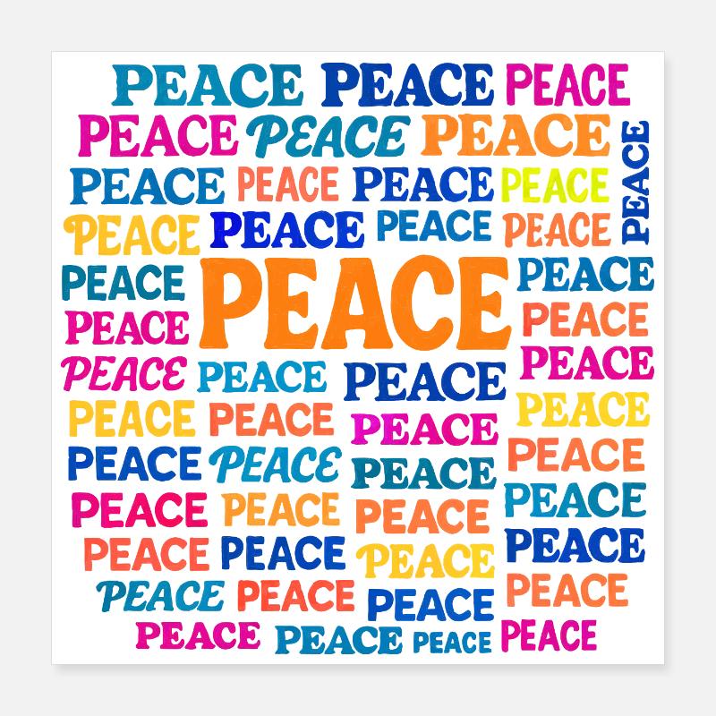 Peace Poster 40x40 cm