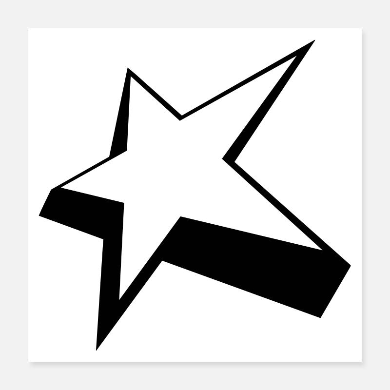 Star Poster 40 x 40 cm